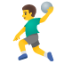 🤾‍♂️ man playing handball display on Google